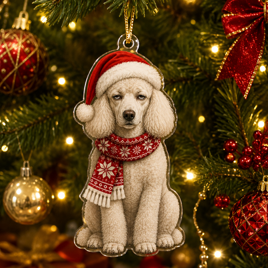 Dog Funny Christmas Poodle