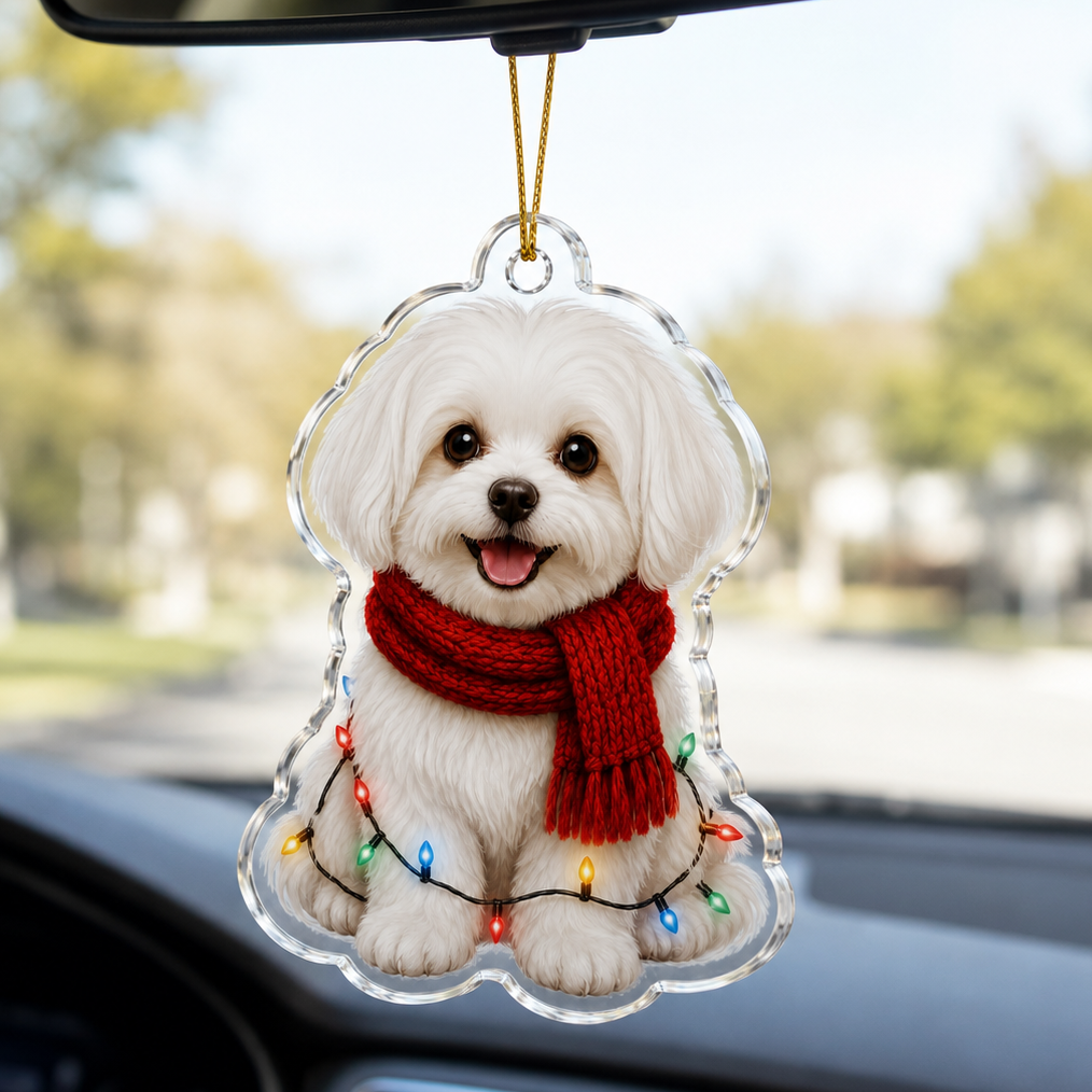 Dog Christmas Ledlight Maltese
