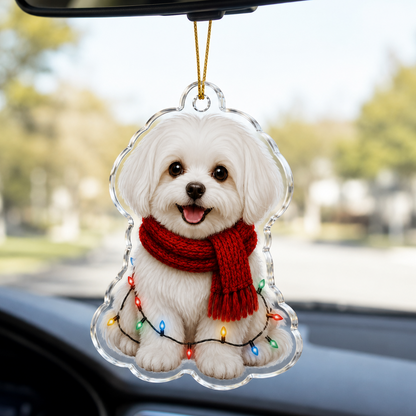 Dog Christmas Ledlight Maltese