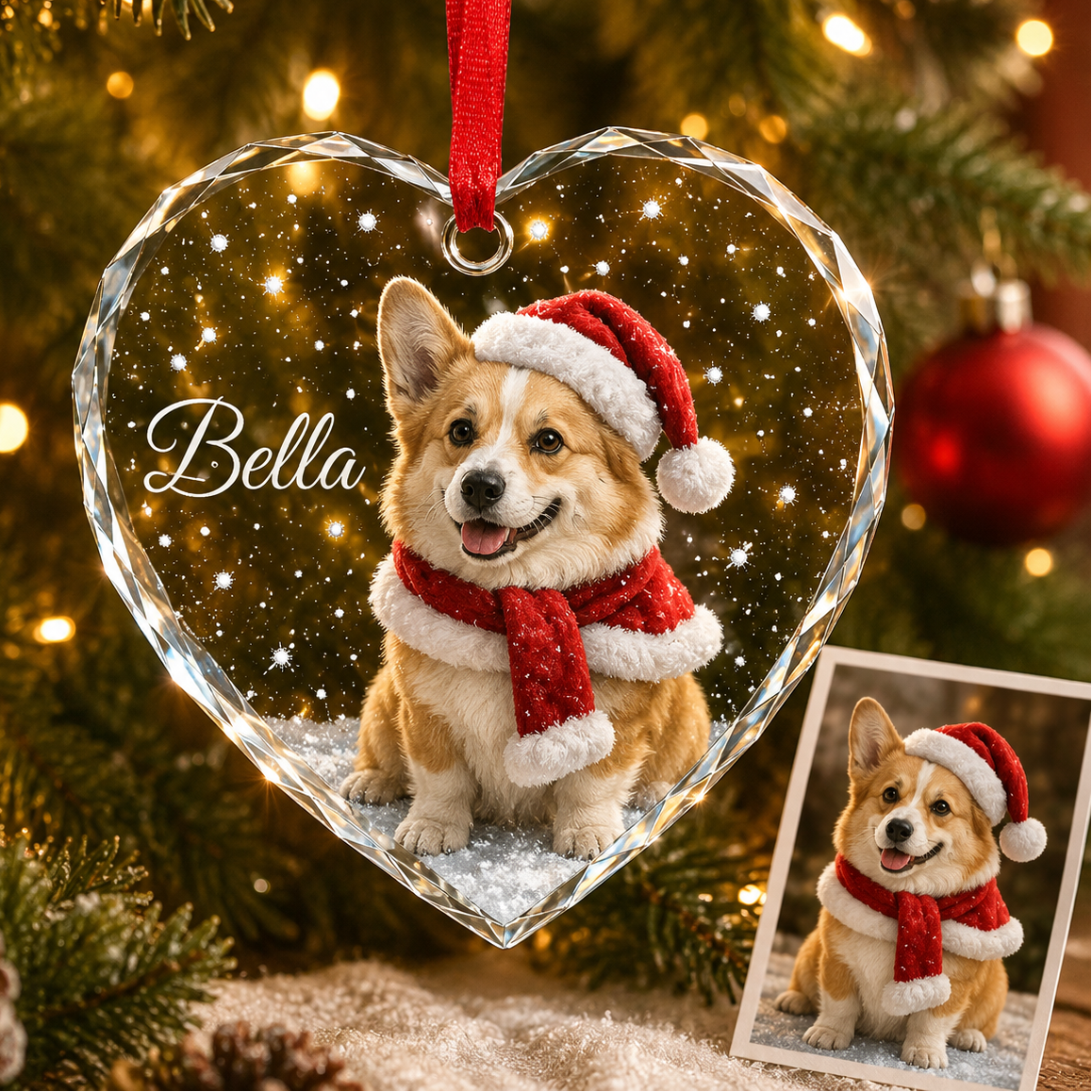 Custom Photo Dog In Snow