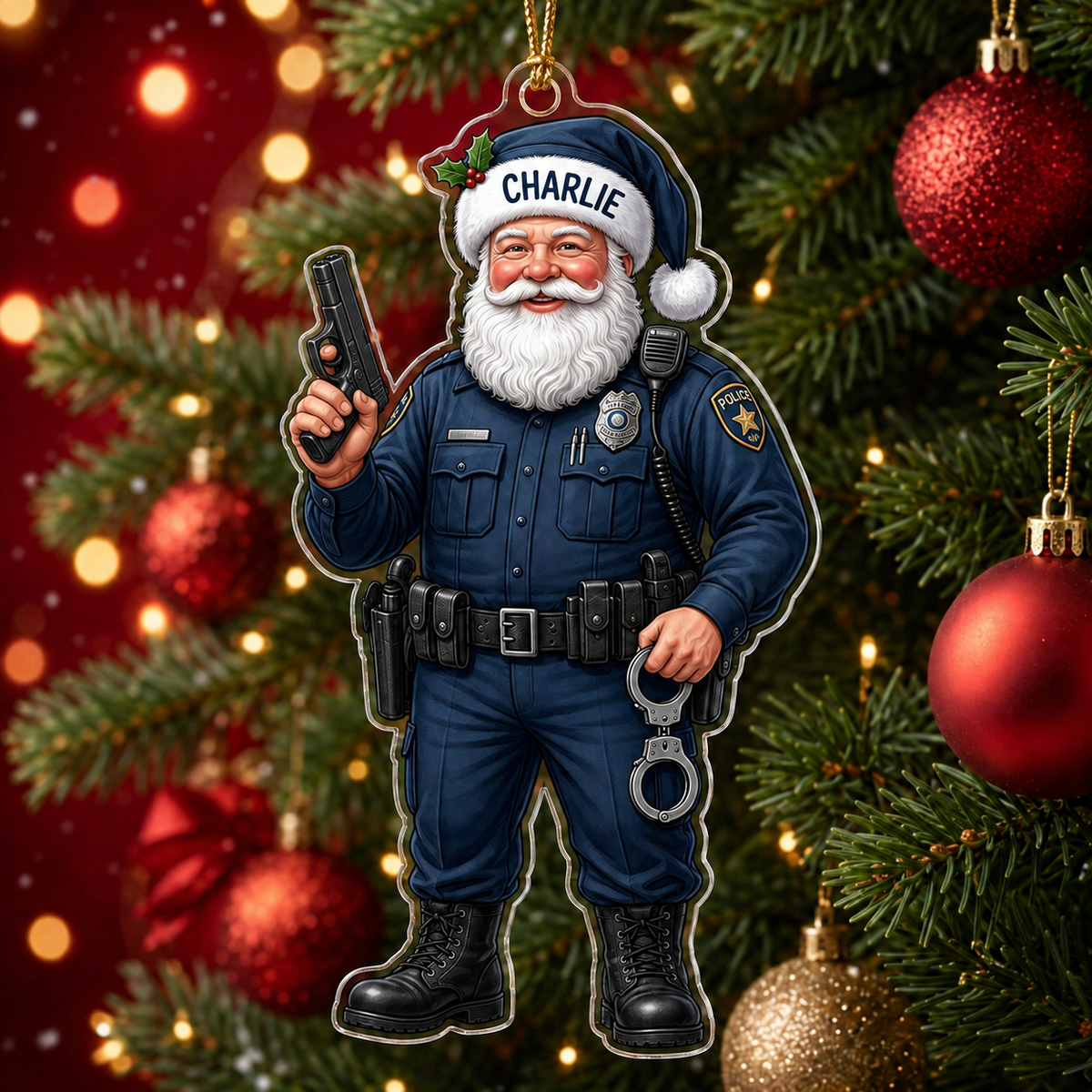 Police Santa In Uniform S1