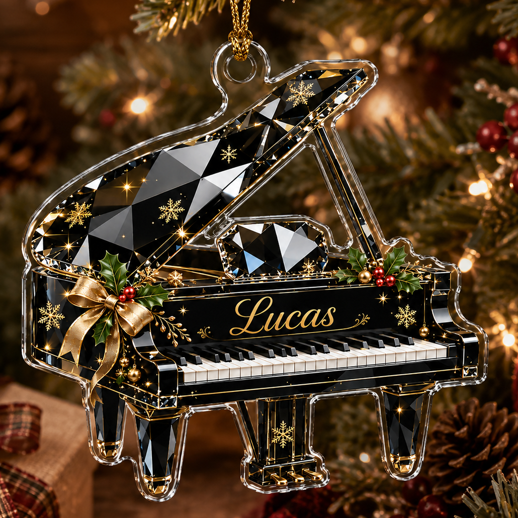 Piano Custome Name Acrylic Style 2