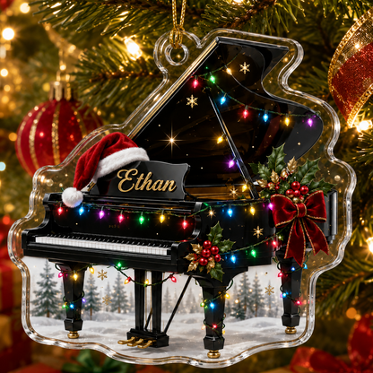Piano Custome Name Acrylic Style 7