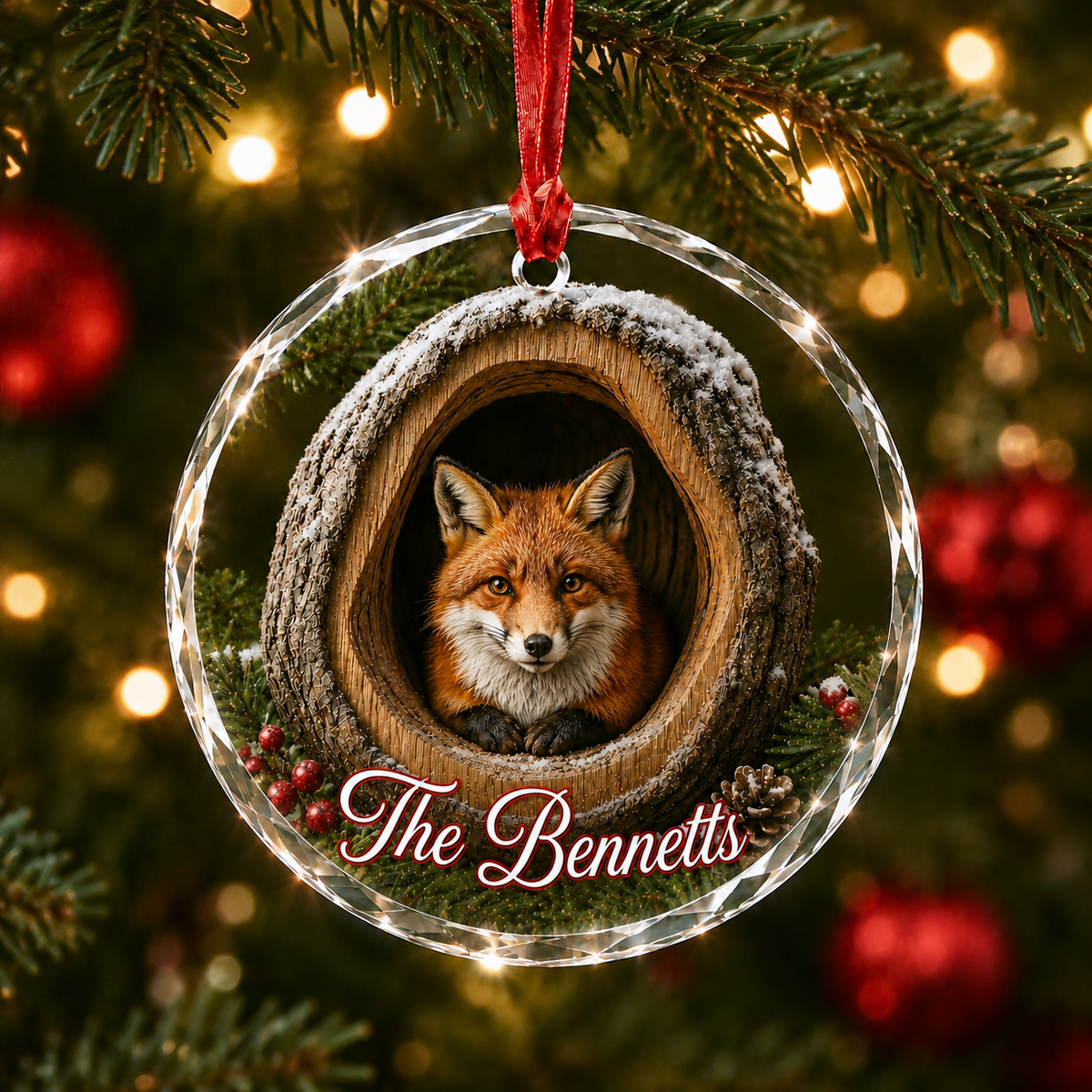 Glass ornament Animal Fox