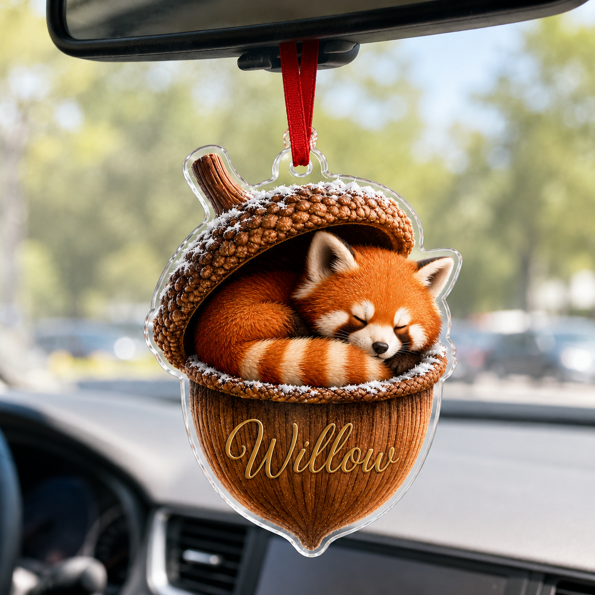 Animal Tree Decor Acrylic Red Panda