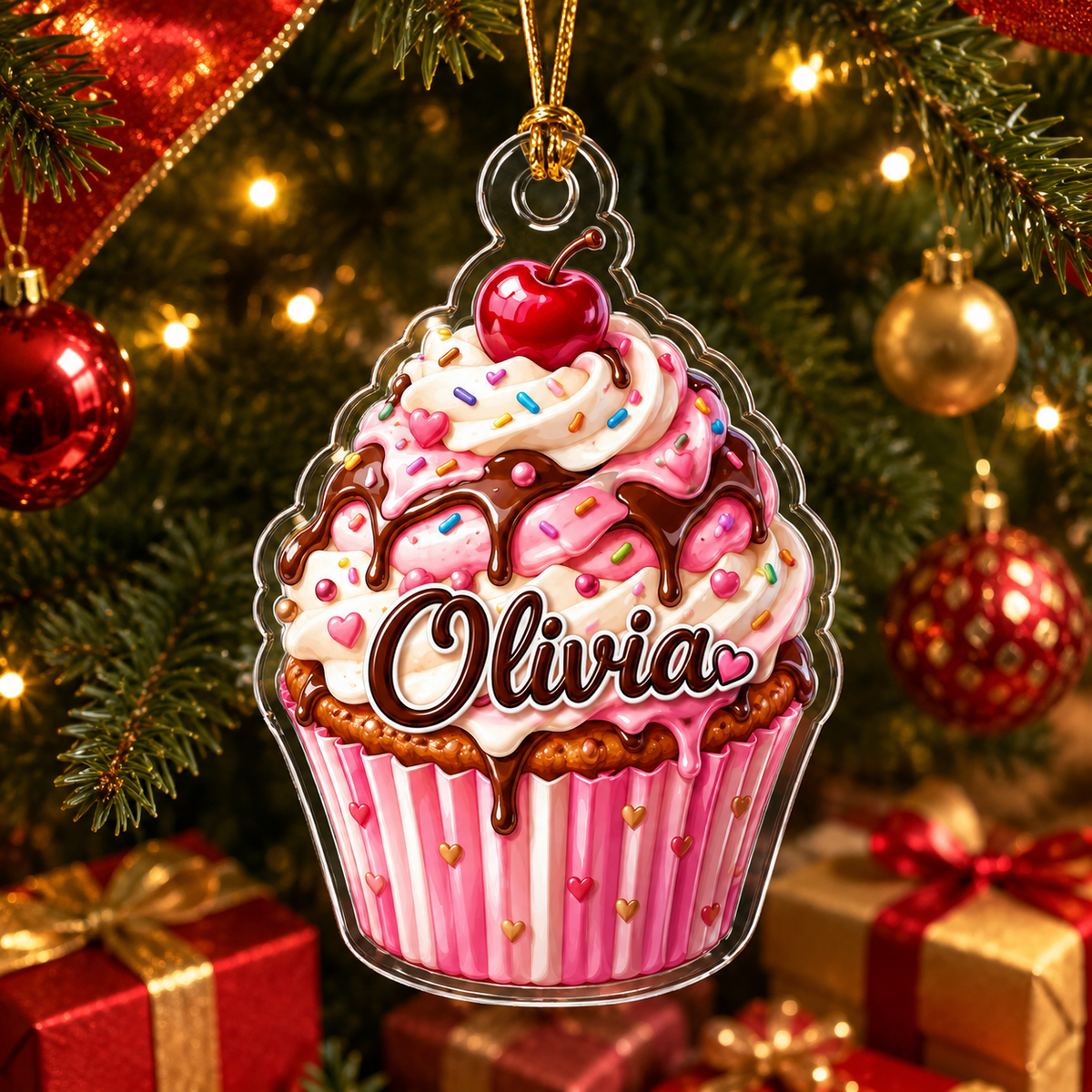 Custom Dessert Cupcake Acrylic
