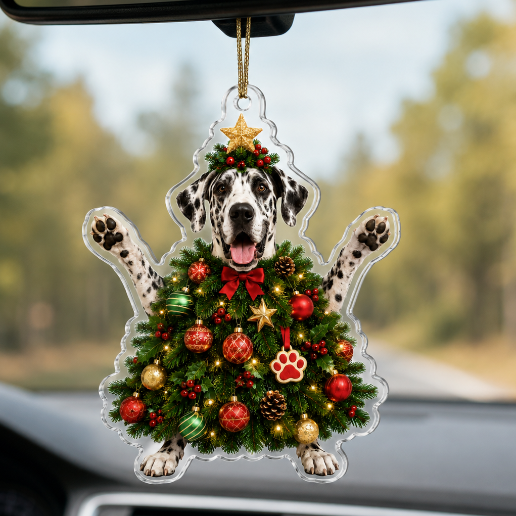 Dog Santa Tree Great Dane