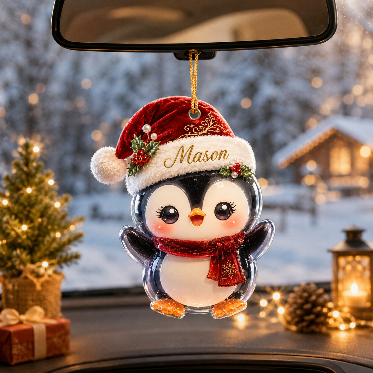 Animal With Santa Hat Penguin