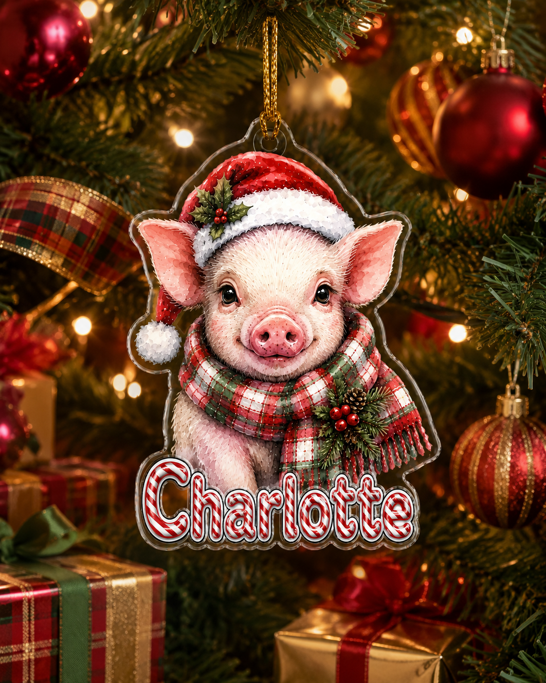 Christmas Farm Animal Piglet