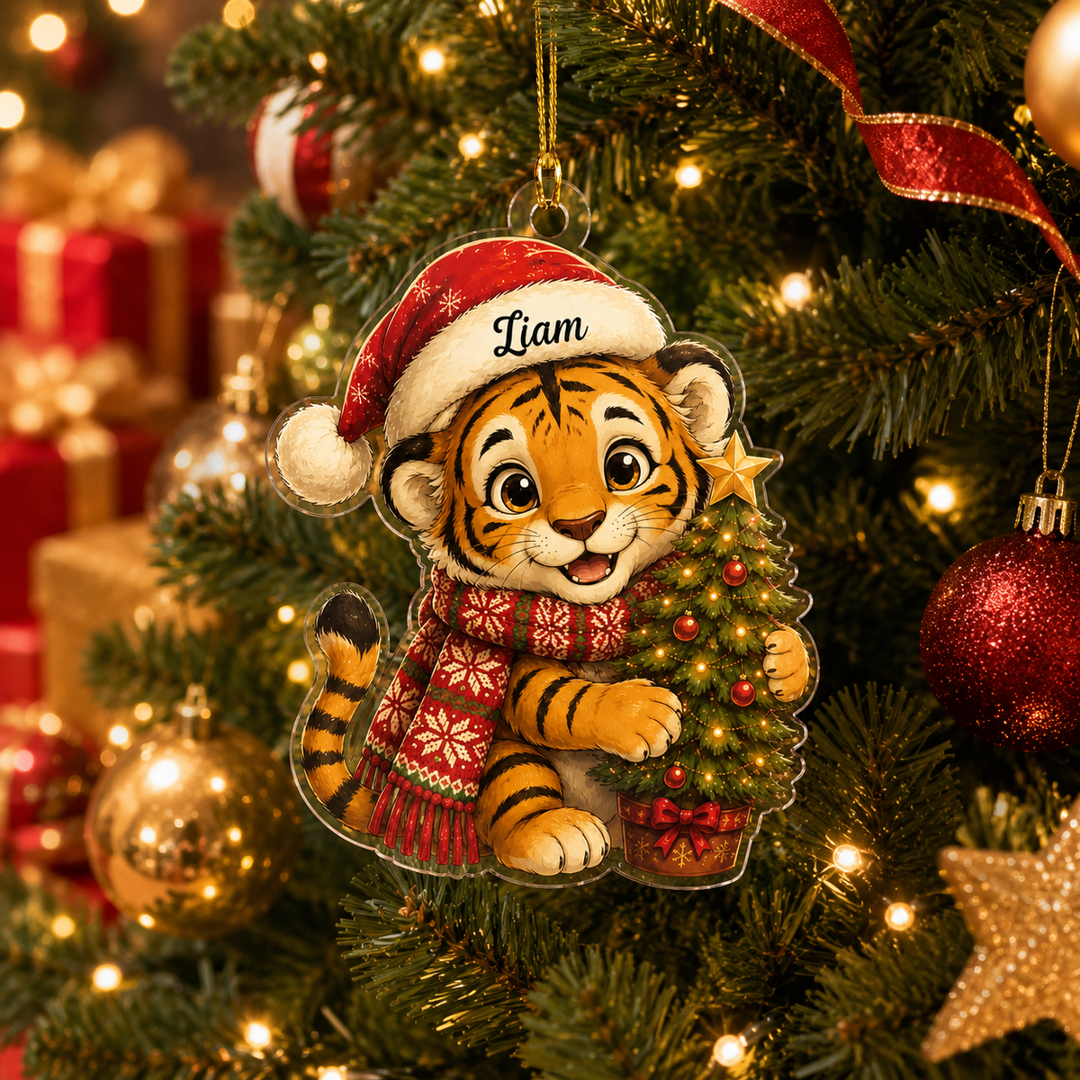 Animal Chrismas Tiger