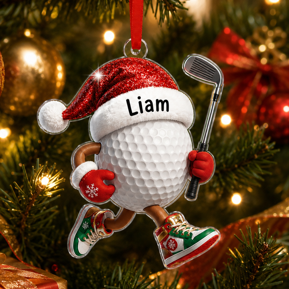 Sport Running Custome Name Acrylic Golf