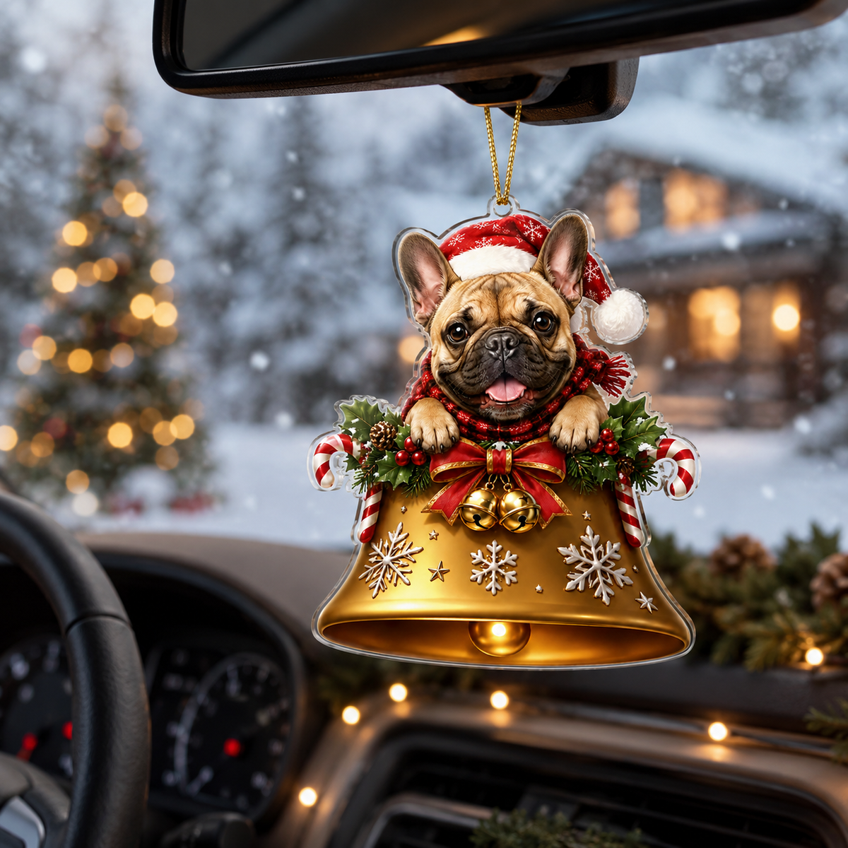 Dog Christmas Bell French Bulldog