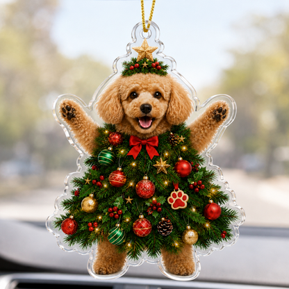 Dog Santa Tree Poodle
