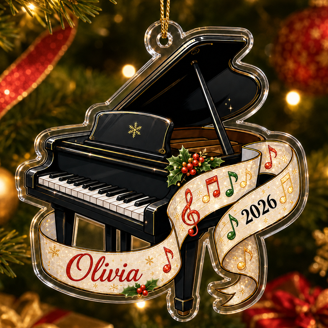 Piano Custome Name Acrylic Style 12