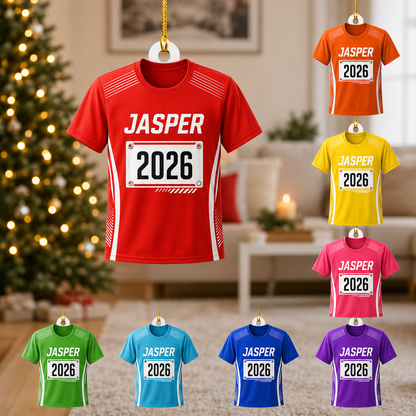 Custom Runner Acrylic - Race Bib Shirt