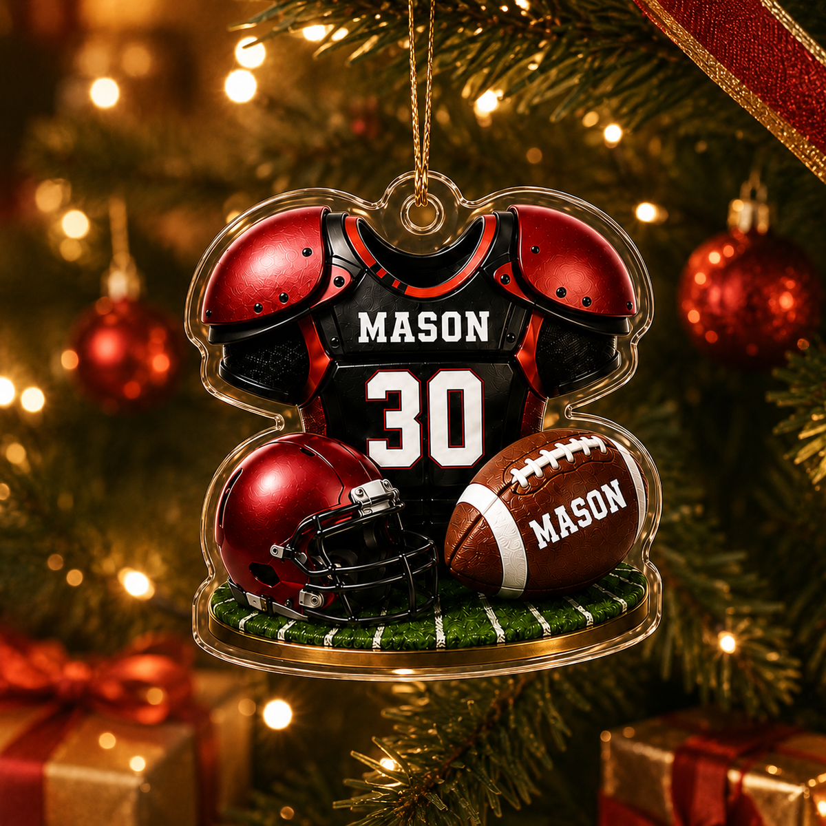 American Football Custome Name Acrylic Style 4