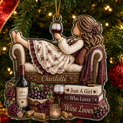 Personalized Just A Girl Hobby Wine Lover
