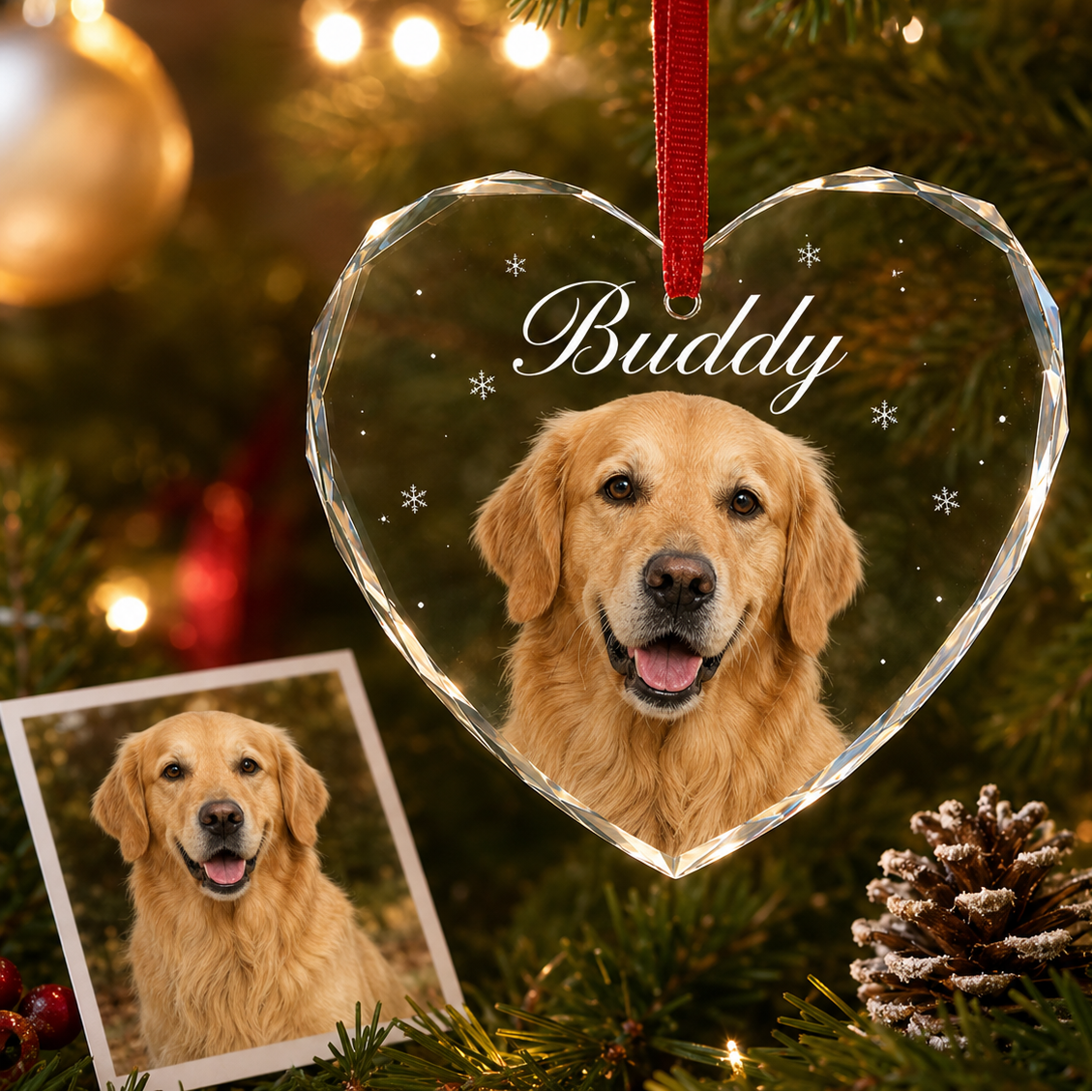 Custom Photo Dog Xmas Style 13