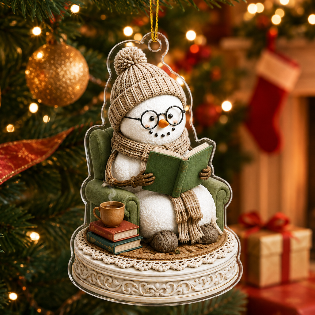 Snowman Hobbies Acrylic Reading
