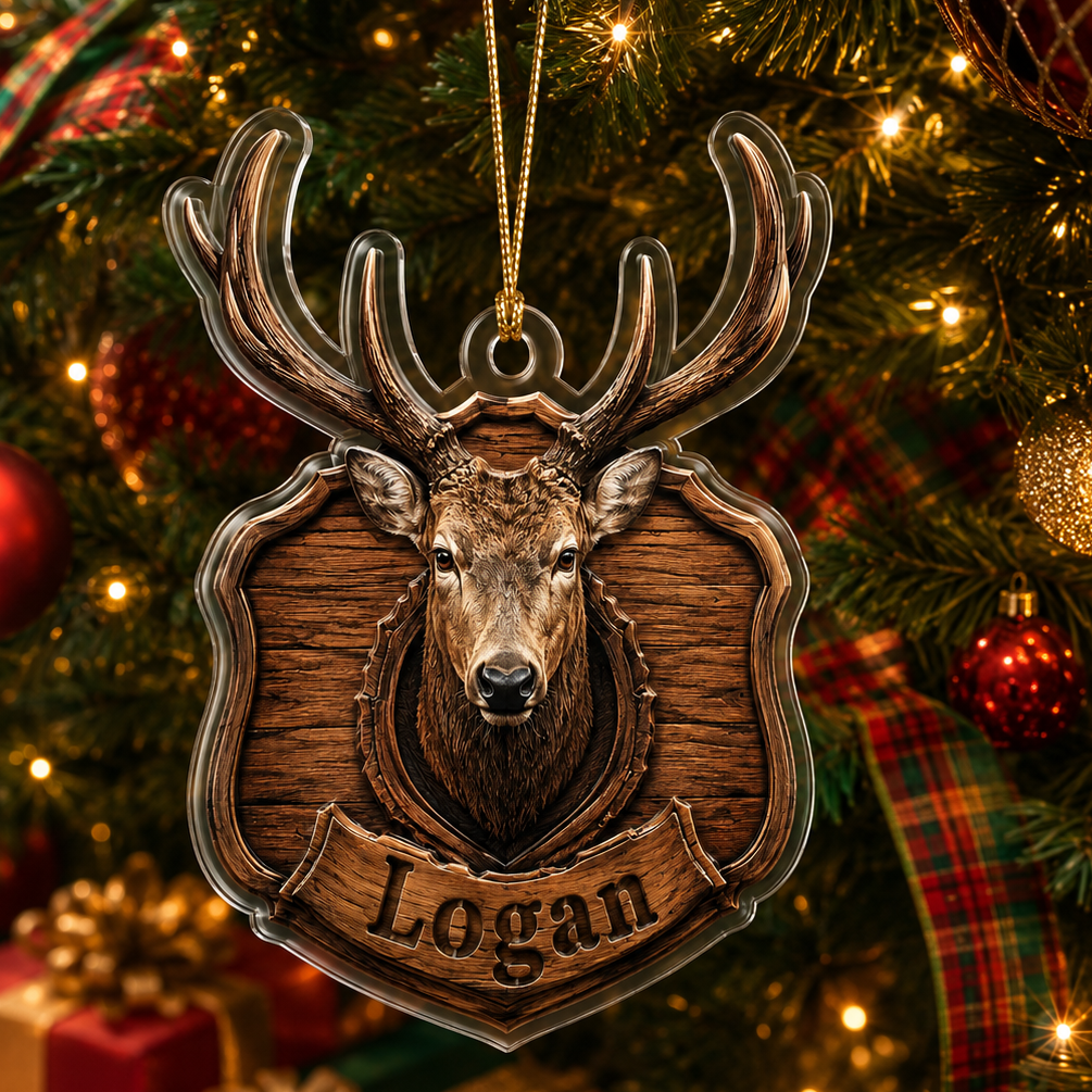 Personalized Hunting Trophy Buck Acrylic