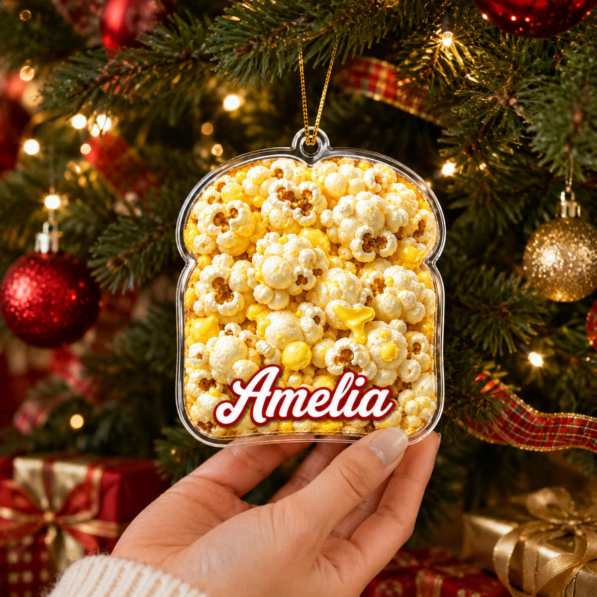 Breakfast Custom Name Buttered Popcorn Acrylic