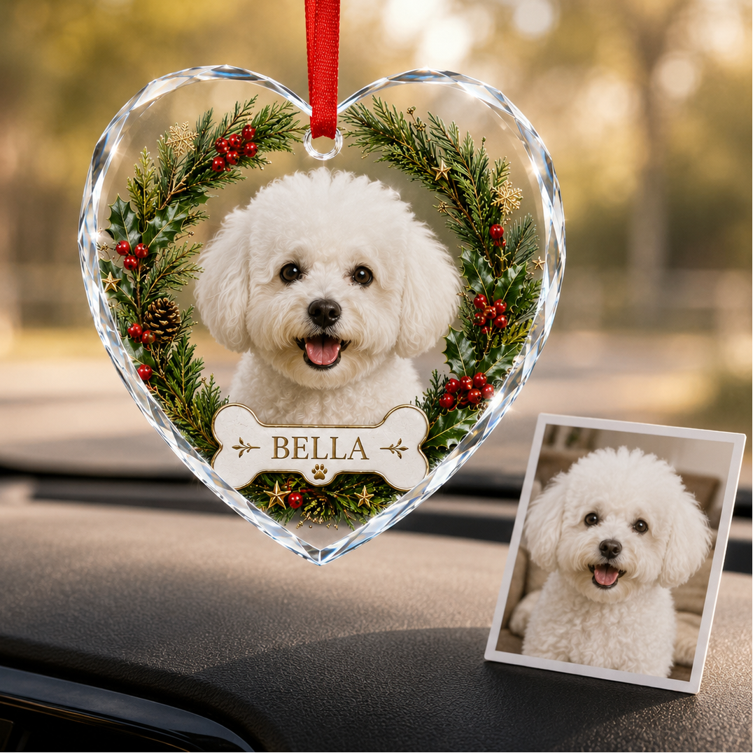 Custom Photo Dog Xmas Style 3