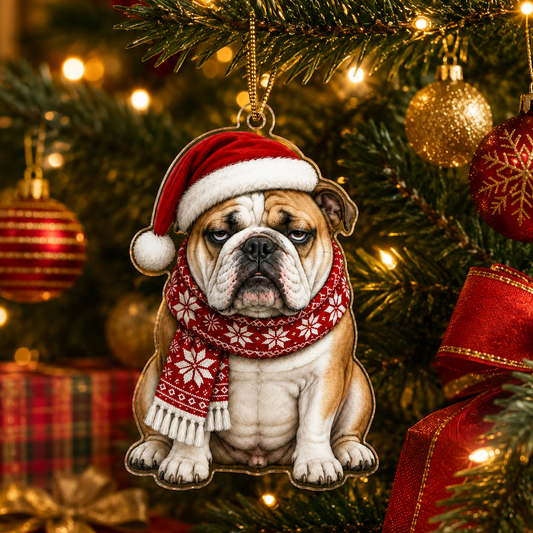Dog Funny Christmas Bulldog