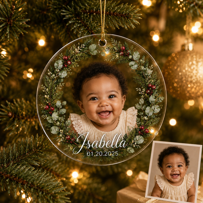 Baby Photo Wreath