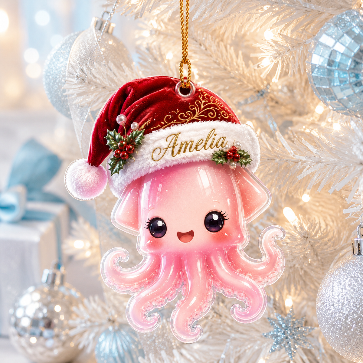 Animal With Santa Hat Squid