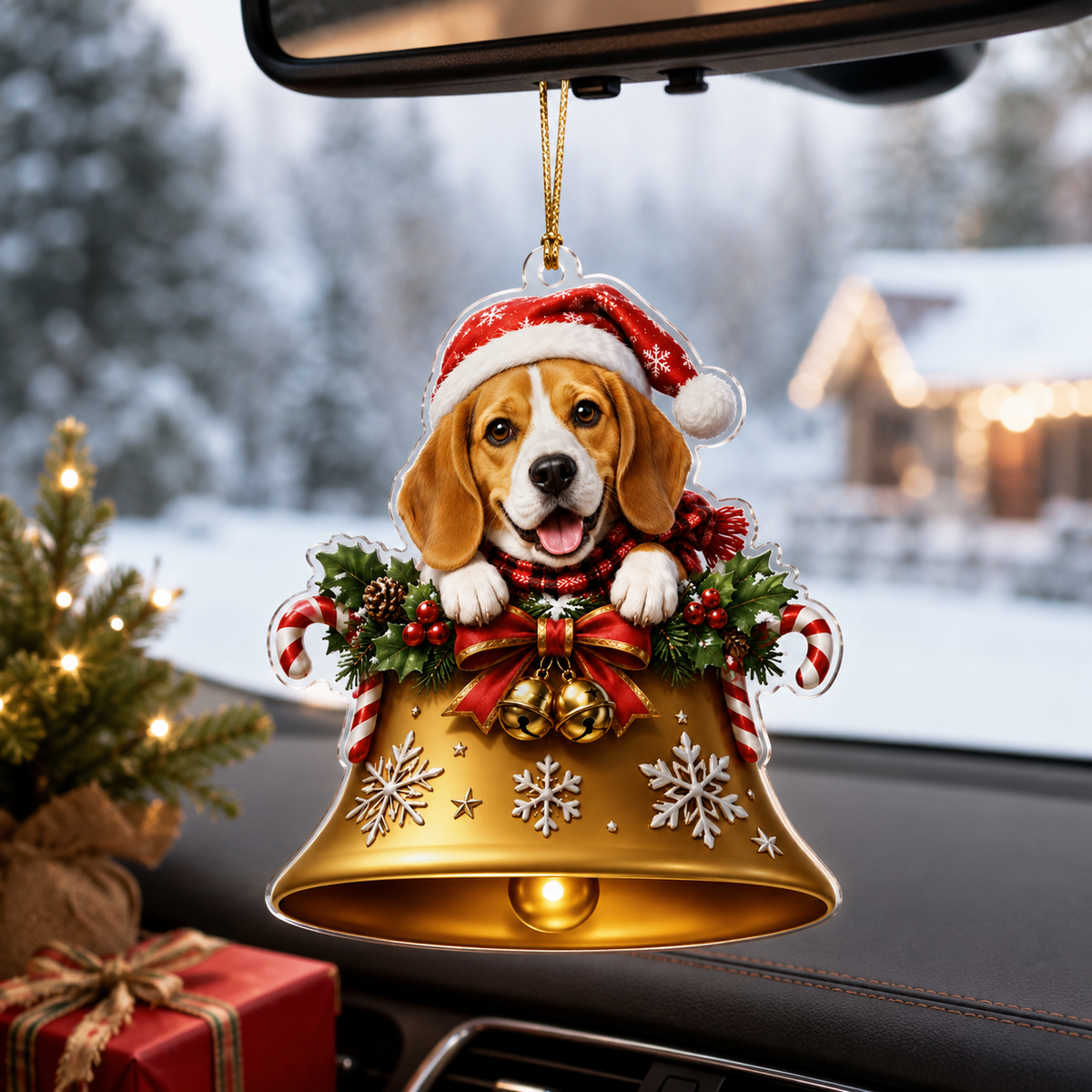 Dog Christmas Bell Beagle