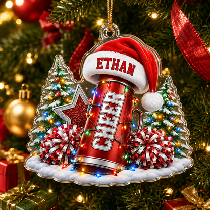 Custom Sports Christmas Acrylic - Cheerleading