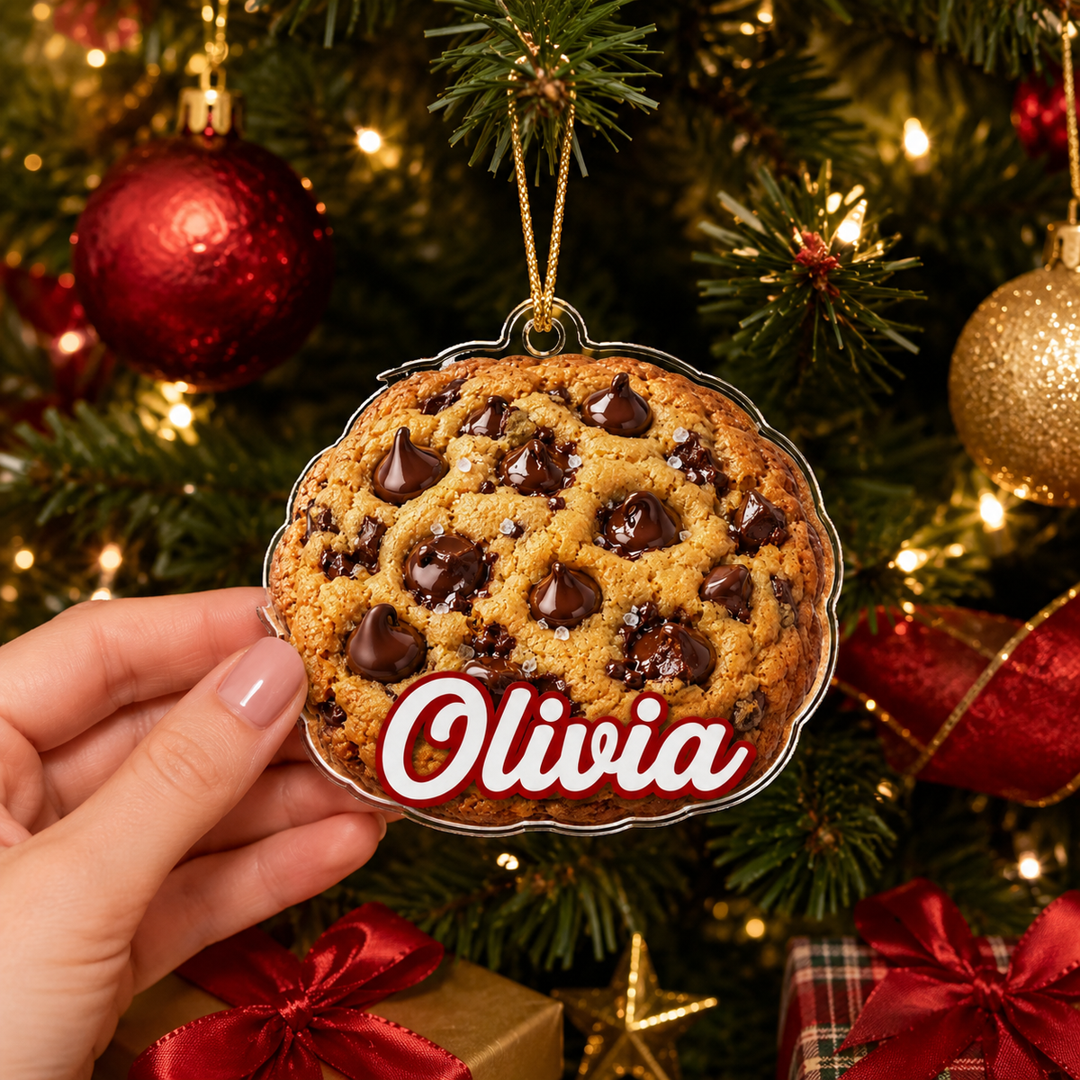 Breakfast Custom Name Chocolate Chip Cookie Acrylic