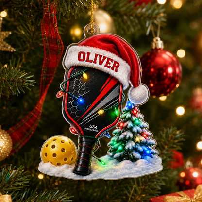 Custom Sports Christmas Acrylic - Pickleball