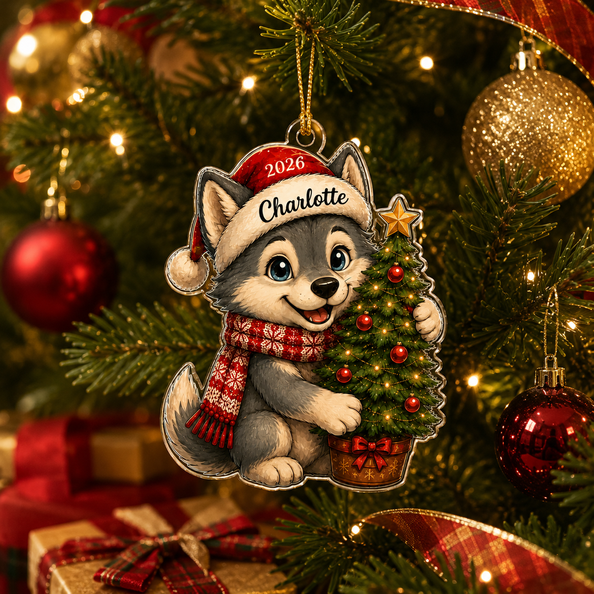 Animal Chrismas Wolf