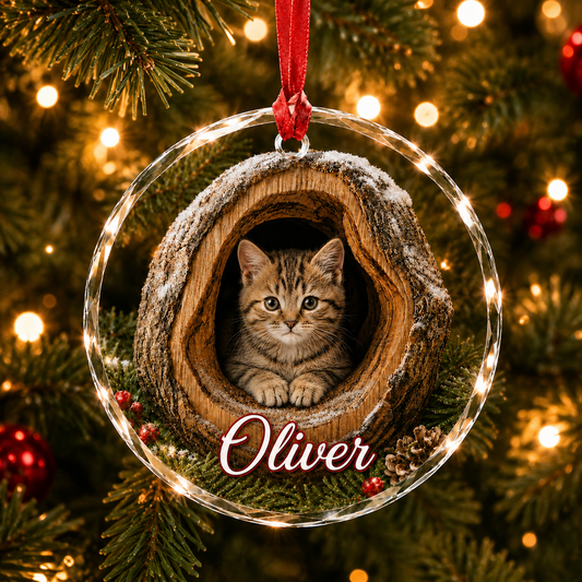 Glass ornament Animal Cat