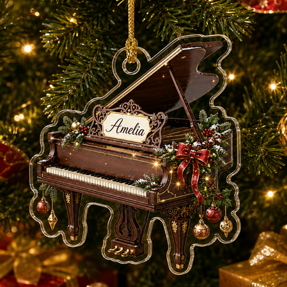Piano Custome Name Acrylic Style 6