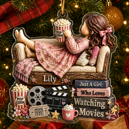 Personalized Just A Girl Hobby Watching Movies