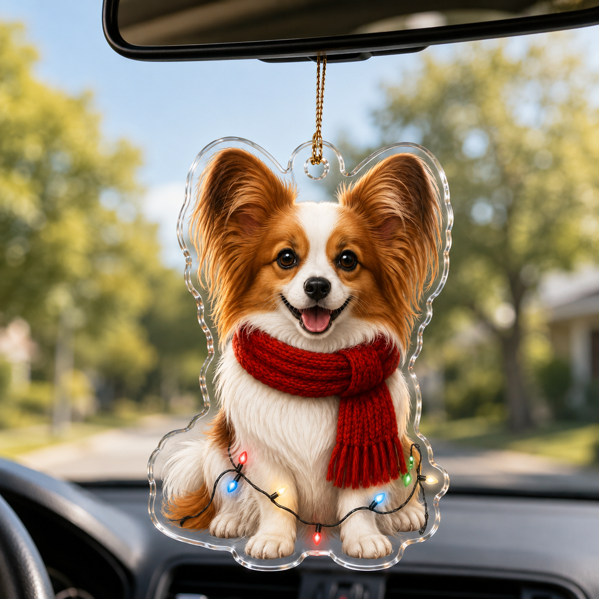 Dog Christmas Ledlight Papillon