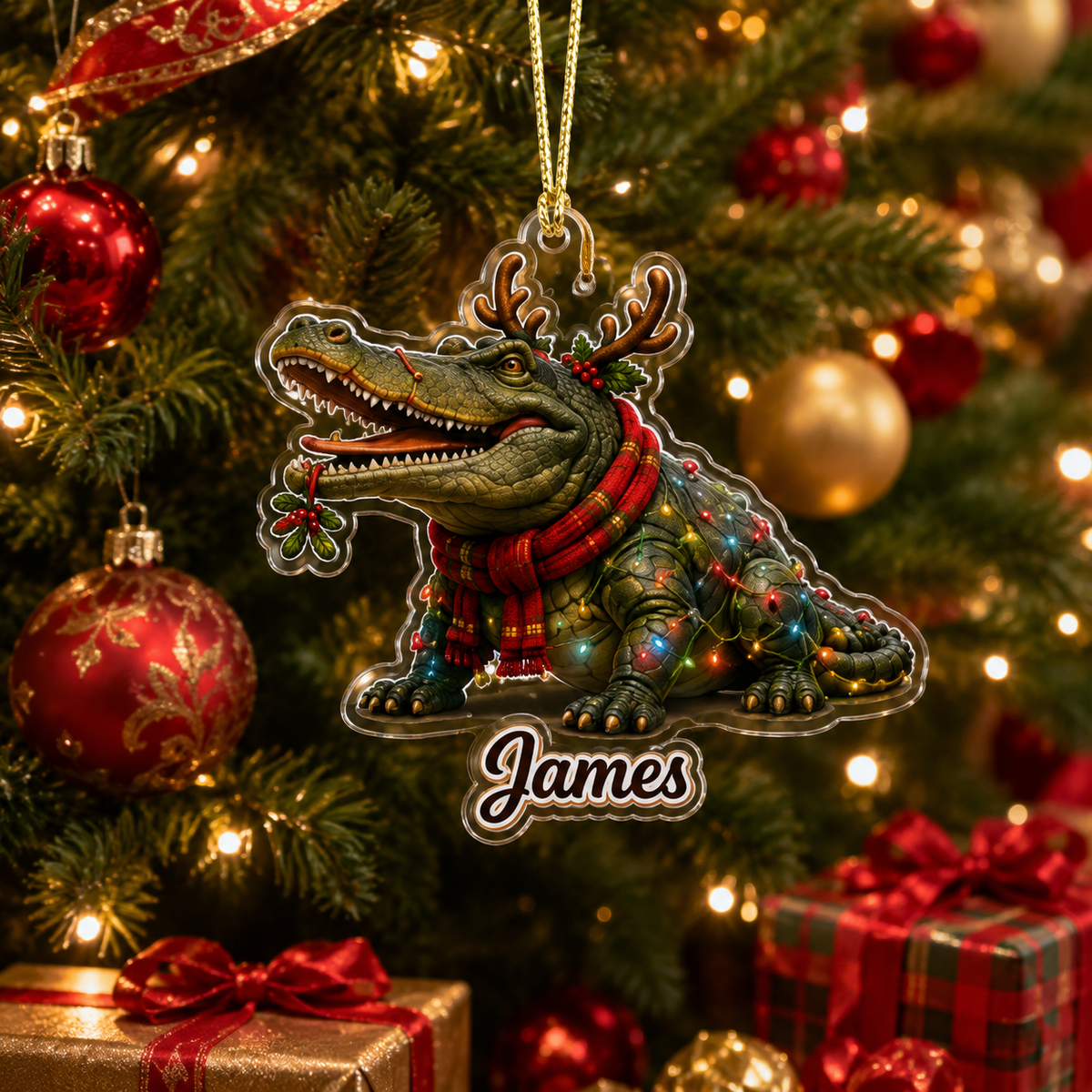 Christmas Animal Crocodile
