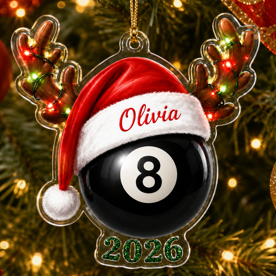 Christmas Sports 2026 Billiards Pool Acrylic
