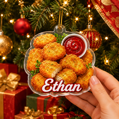 Breakfast Custom Name Chicken Nuggets Acrylic