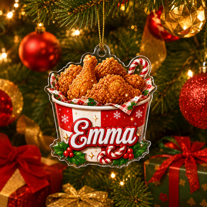 Custom Name Food Acrylic - Fried Chicken