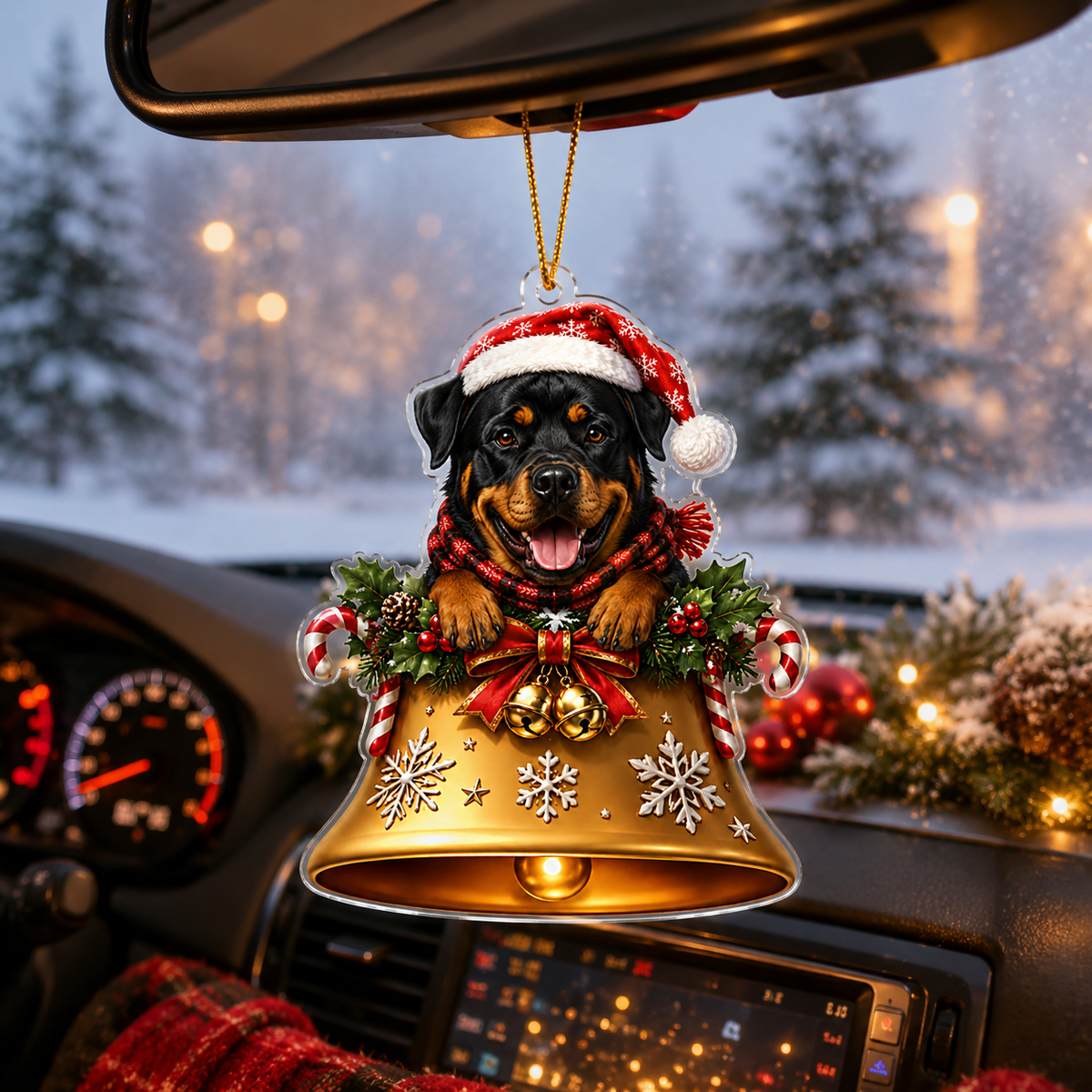 Dog Christmas Bell Rottweiler