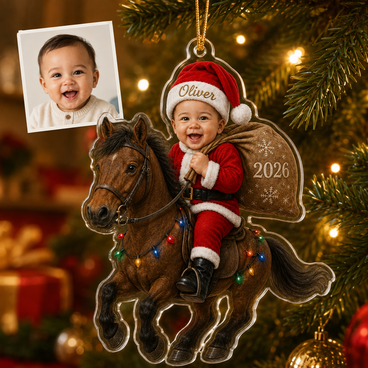 Custom Photo Baby Animal Horse