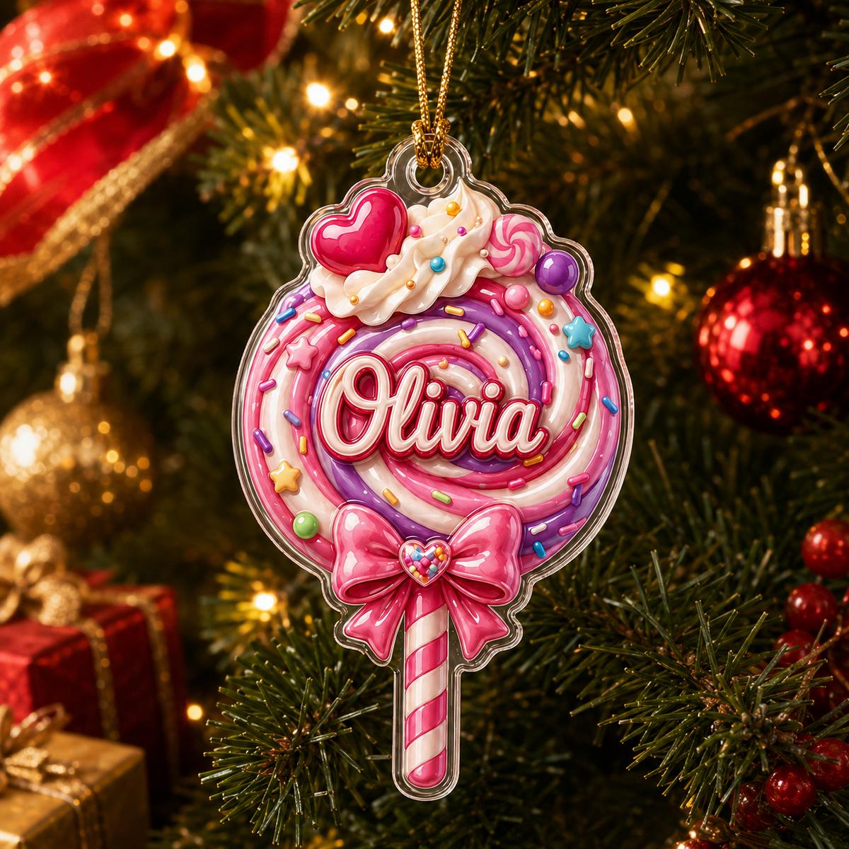 Custom Dessert Lollipop Acrylic
