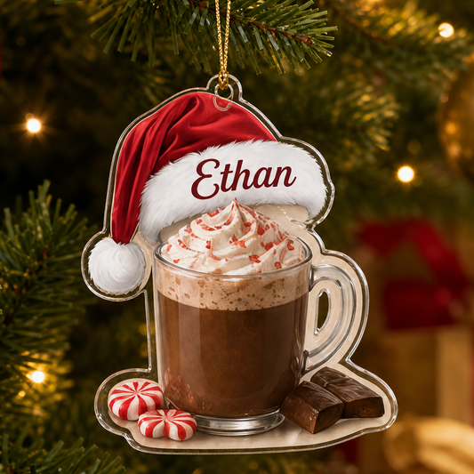 Coffee Equipment Ornament Acrylic Peppermint Mocha TAM