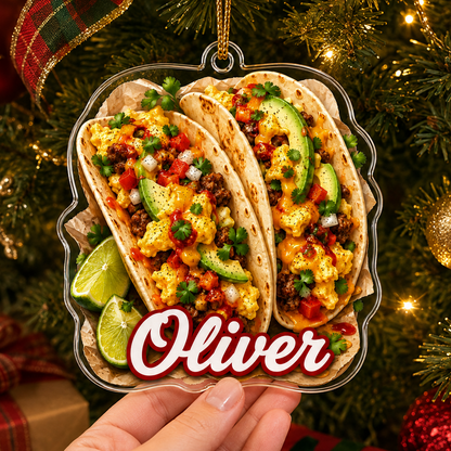Breakfast Custom Name Breakfast Tacos Acrylic