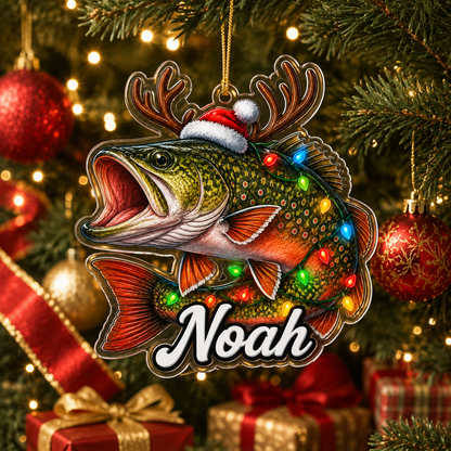 Fishing Christmas Brook Trout Acrylic
