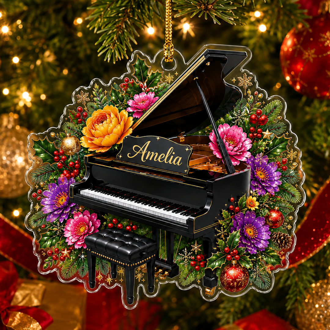 Piano Custome Name Acrylic Style 8