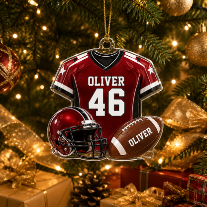 American Football Custome Name Acrylic Style 8